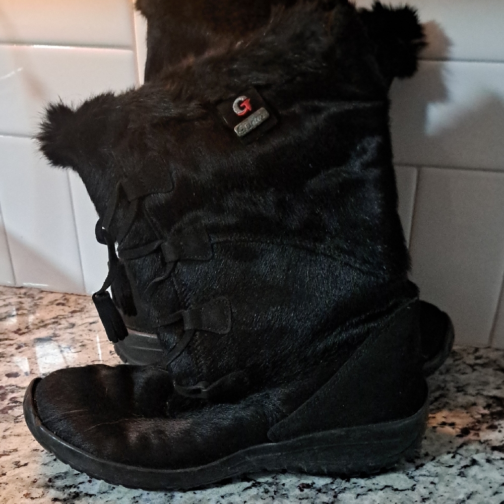 Gartex Fur Black Sherpa Lined Winter Boots